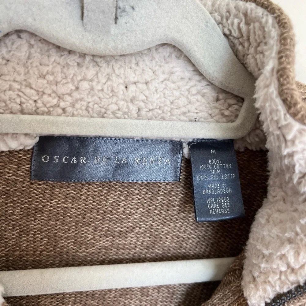 Oscar De La Renta Pullover Sweater Brown Size Medium - Picture 5 of 7